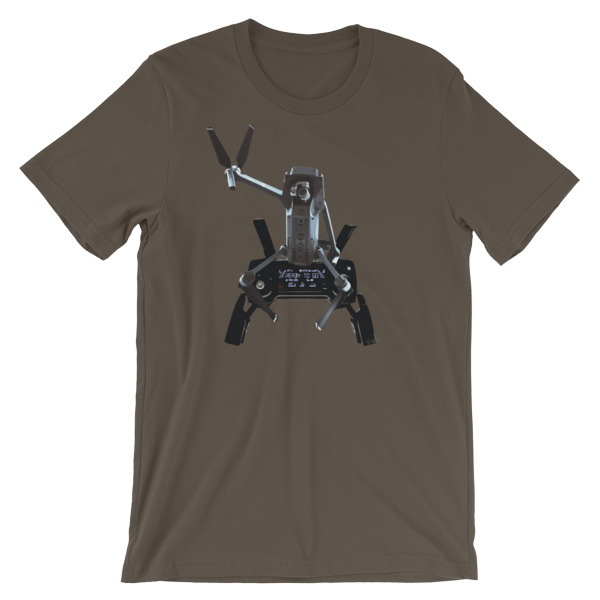 Sitting DJI Mavic Pro Drone with Controller T-Shirt - Image 9